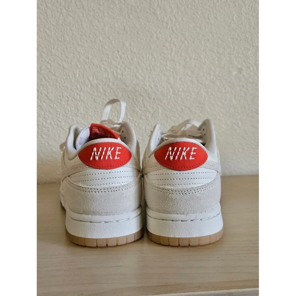 Nike Dunk Low Friendship Knot Sneakers Women Size 10 White Cream Red